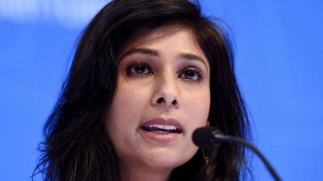 IMF chief economist Gita Gopinath has warned of a mounting economic toll from the pandemic in the emerging worlds, excluding China. Picture: AFP