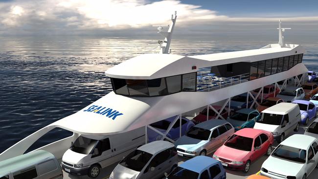 The Bruny Island ferry porposed by Sealink. Picture: SEALINK