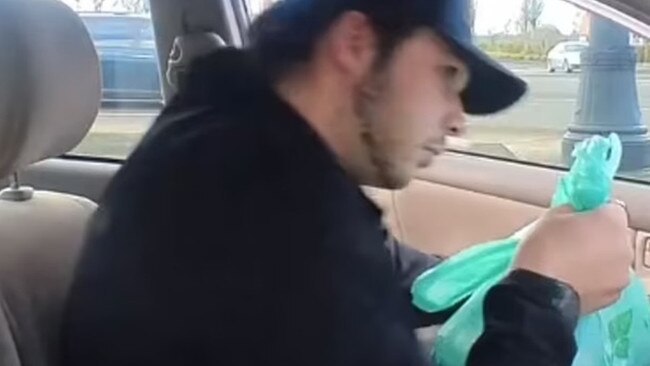 A US Uber Eats driver shared a rant about ‘tip-baiting’ on TikTok. Picture: TikTok