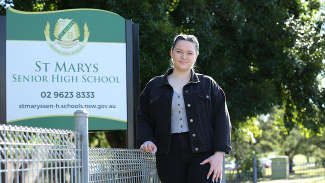 Madalyn Hyde is a year 12 student at St Marys Senior High School in Sydney. Photo: Britta Campion