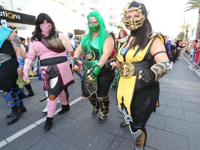 Pictured during the Superhero parade at Broadbeach as part of Supanova . Pic Mike Batterham