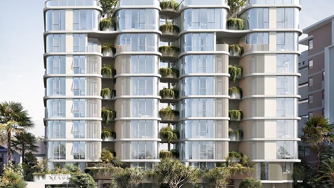 Artist impression of the Nexus development which is planned by Sherpa Property Group for a site in Palm Beach. Picture: Supplied.