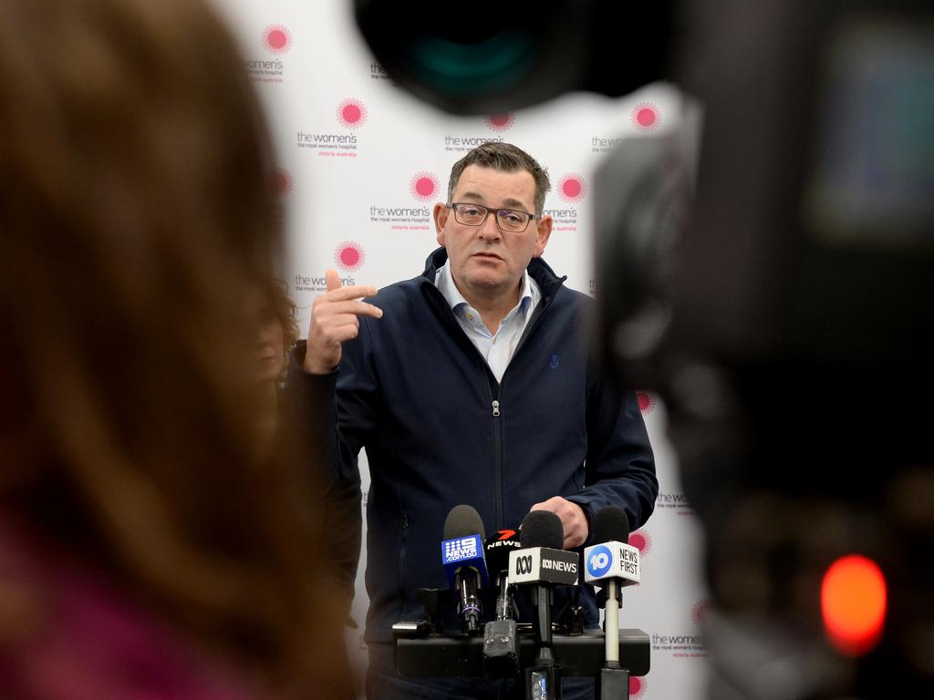 Then Premier Daniel Andrews opened a new IVF centre at the Royal Womens Hospital in 2023. Picture: NCA NewsWire / Andrew Henshaw