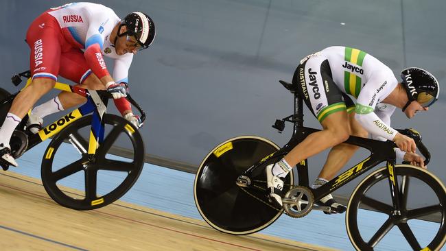 Matthew Glaetzer proved too good for Russia's Denis Dmitriev in the semi-final.