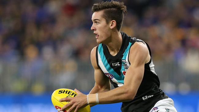 Rozee has kicked eight goals in his first five AFL games for the Power. Picture: Paul Kane (Getty).