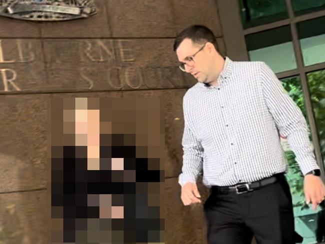 Steven Pullen, 38, of Ferntree Gully charged at Melbourne Magistrates' Court with sexual offences. Picture: Isabella O'Brien.