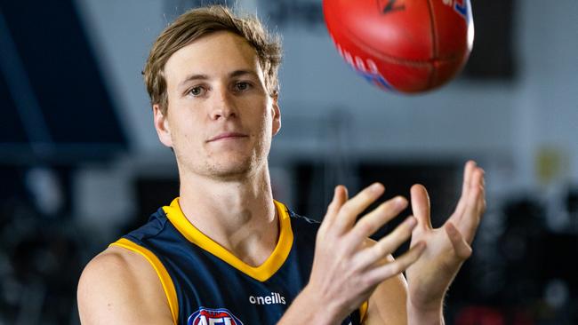 Will new Crows recruit Jordan Dawson step out for Adelaide in Round 1? Picture Harrison Mielke