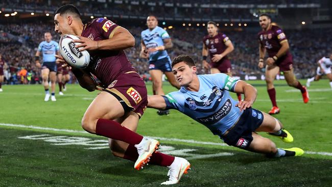 Valentine Holmes puts Blues fans on edge. (Cameron Spencer/Getty Images)