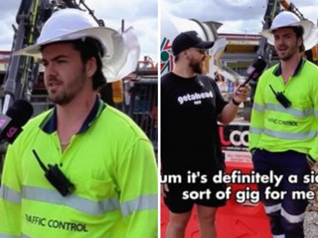 Traffic control tradie reveals what he really earns