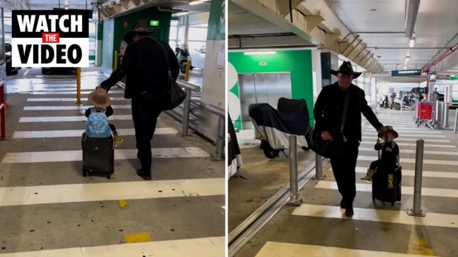 Karl & Harper at Airport