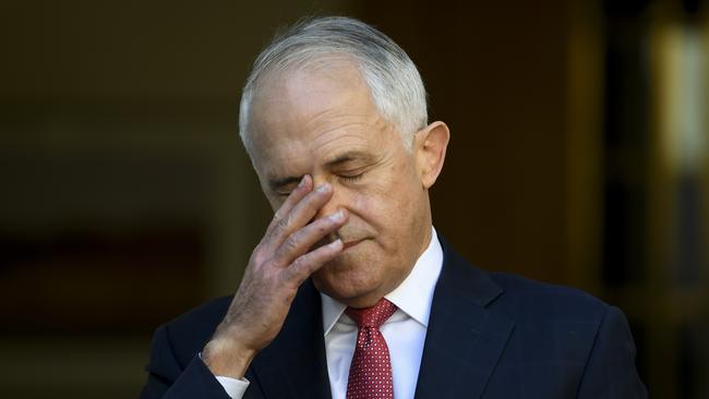 Who will the furious Liberal base turn to when they react to Malcolm Turnbull’s destruction of their party? Picture: AAP/Lukas Coch