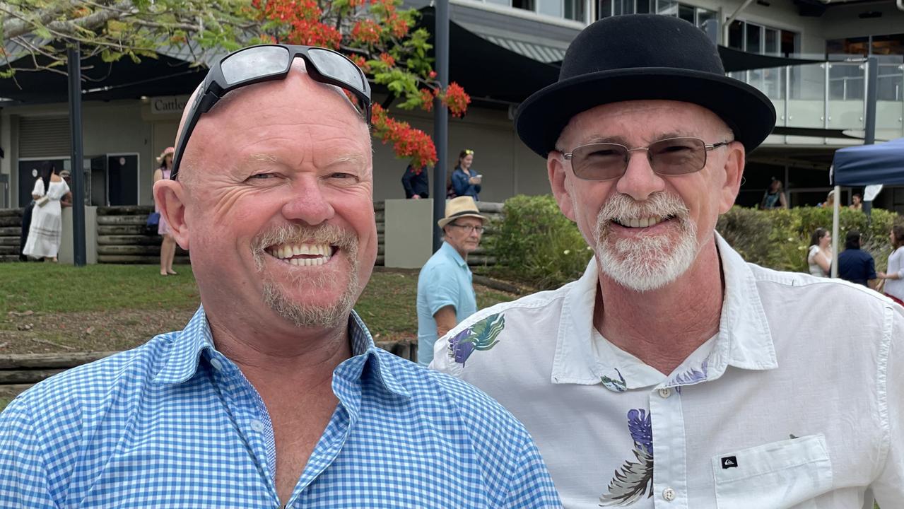 Tony Kirsopp and Brad Smith at the Gympie races on Saturday November 25, 2023.