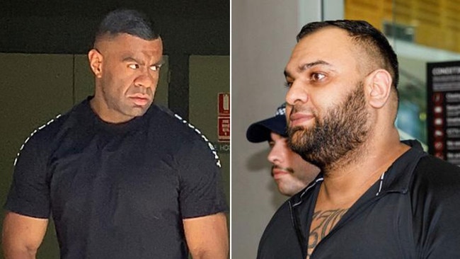 Former alleged KVT gang leader Joseph Vokai, left, was accused alongside Alameddine organised crime network associate Masood Zakaria, right, of plotting to kill gangland rival Ibrahem Hamze in 2022. Pictures: News Corp