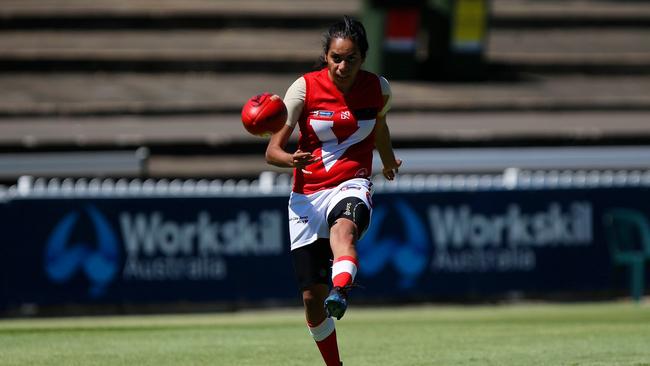 Maggie Varcoe playing for North Adelaide Football Club. Picture: NAFC