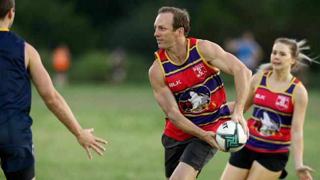 Darren Lockyer in action. Picture: AAP/David Clark