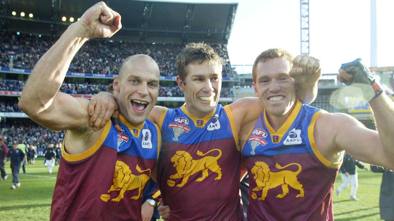 Martin Pike (left) and Justin Leppitsch (right) won multiple premierships after being selected in 1992.
