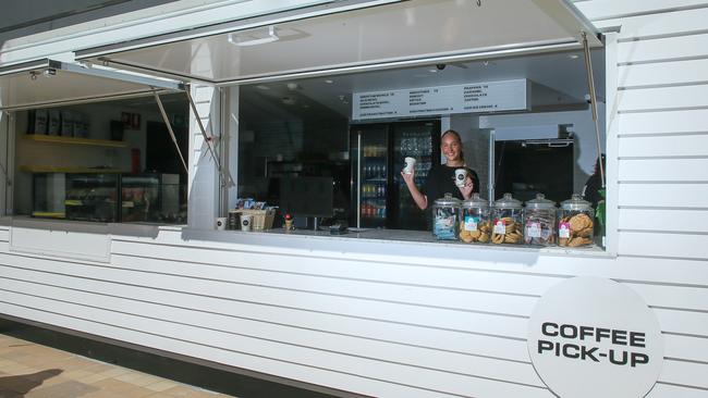 Bobbi Schultz as Gold Coast Airport has opens Social Espresso. Picture: Glenn Campbell