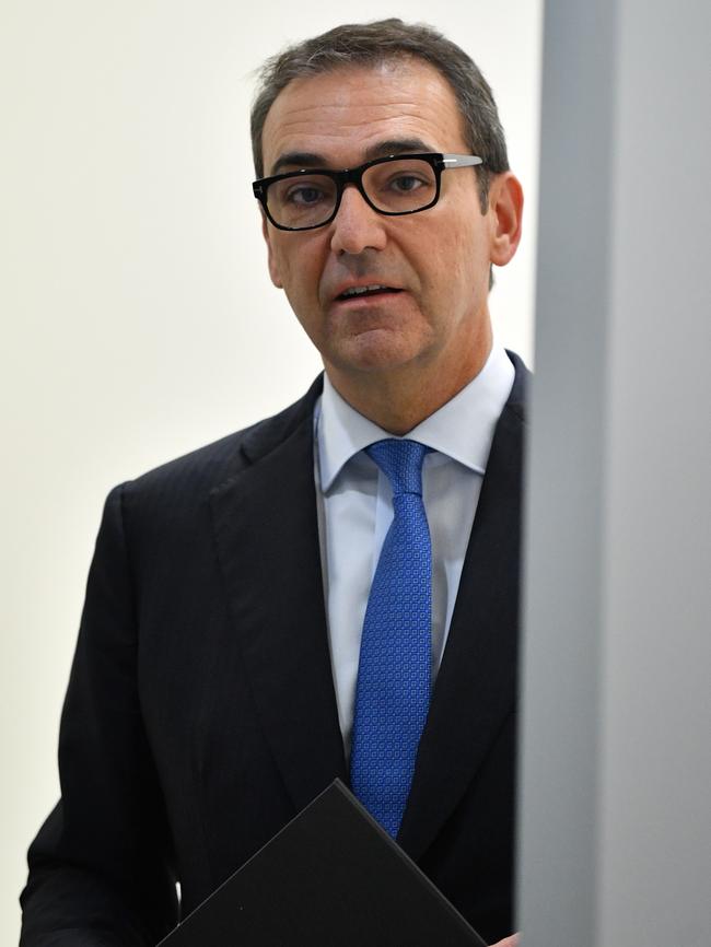 South Australian Premier Steven Marshall arrives at the State Administration Centre on Wednesday for work. Picture: AAP / David Mariuz