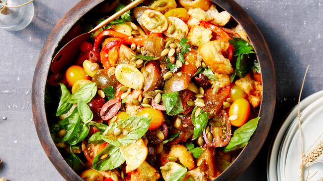 Marley Spoon's medley tomato basil salad.