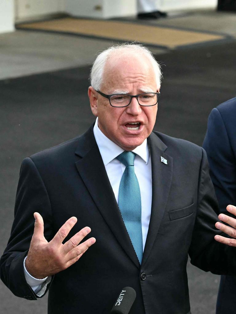 Governor of Minnesota Tim Walz. Picture: AFP