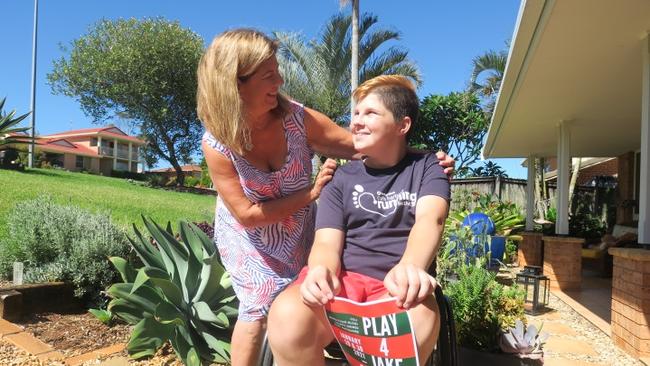 Jake Spurdle with mum Nyky Napier-Reynolds