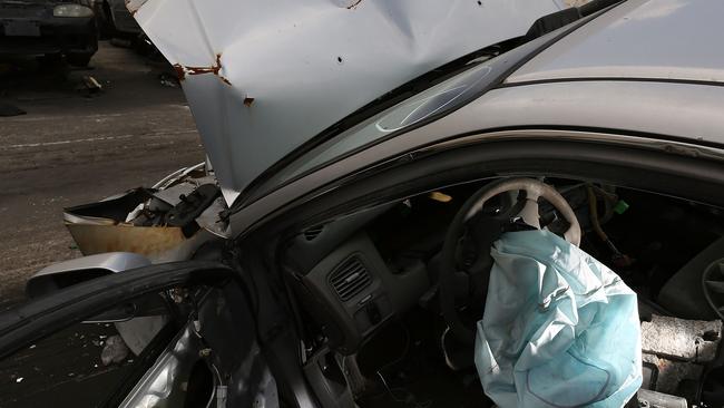 Life-threatening ... Drivers must now decide whether to take the risk and drive their cars or — if they can afford it — park their recalled car until new airbags become available. Picture: Supplied