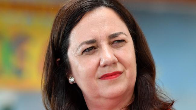 Queensland Premier Annastacia Palaszczuk will send Queensland back to another election if a majority government is not delivered. Picture: AAP/Darren England