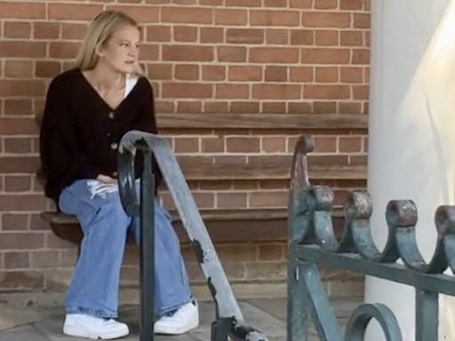 Connie Strong outside Grafton Local Court.