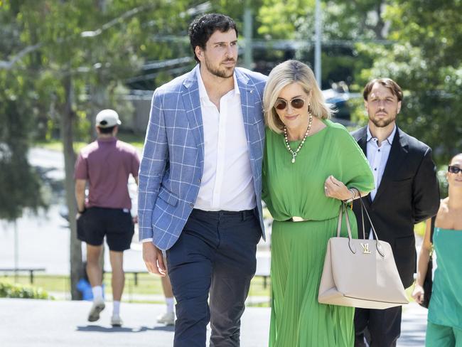 Funeral of Richard Moore, partner of Kay McGrath, at Hillstone in St Lucia, Saturday, February 22, 2025 - Picture: Richard Walker