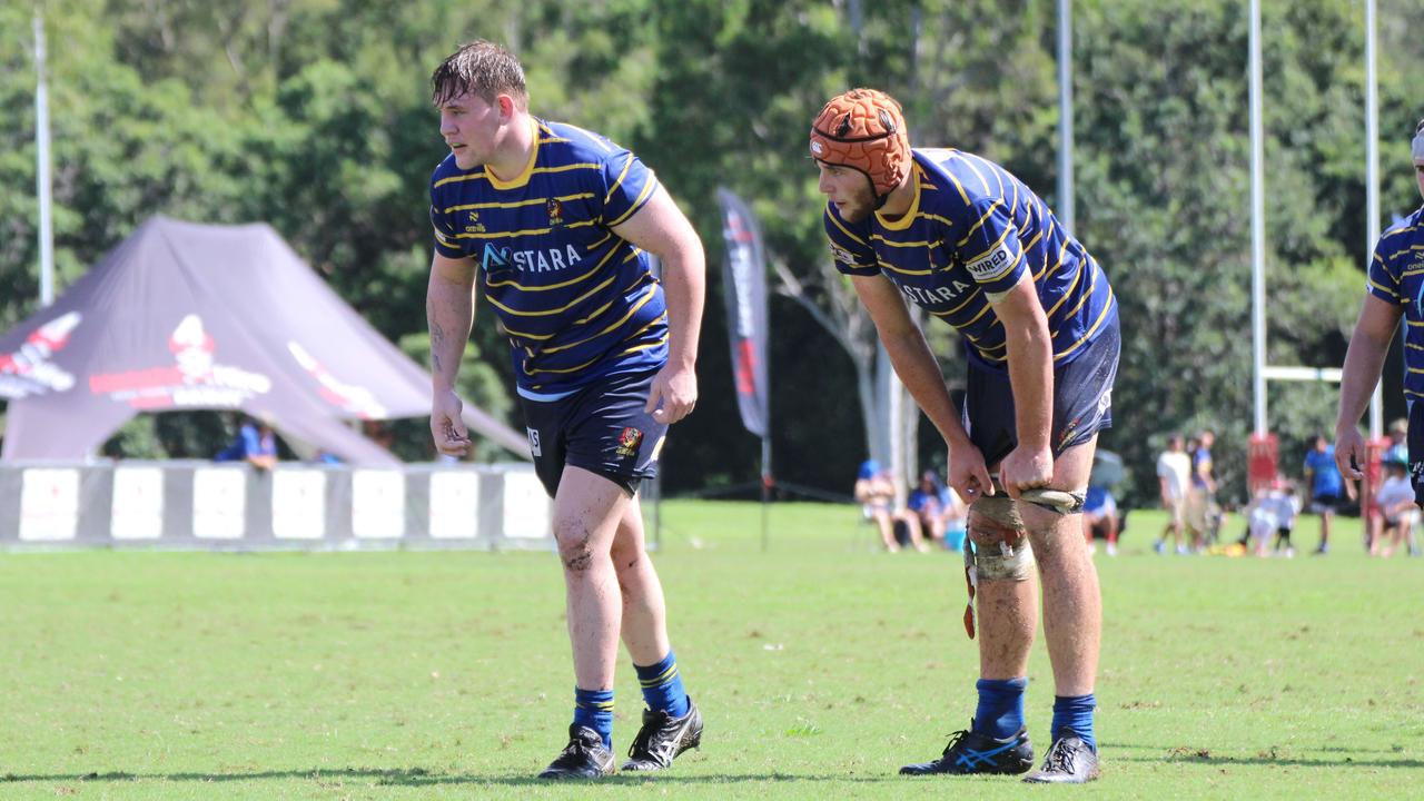 Easts Tigers Byron Murphy and Tom Twaddell.