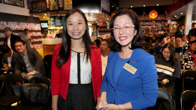 Gladys Liu (right) beat Labor candidate Jennifer Yang in the fight to represent Chishom.