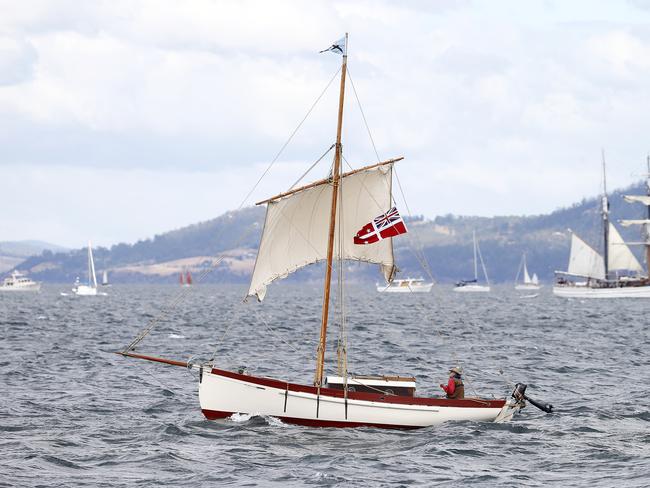Australian Wooden Boat Festival - Parade of Sail pictured from the Young Endeavor PICTURE: MATT THOMPSON