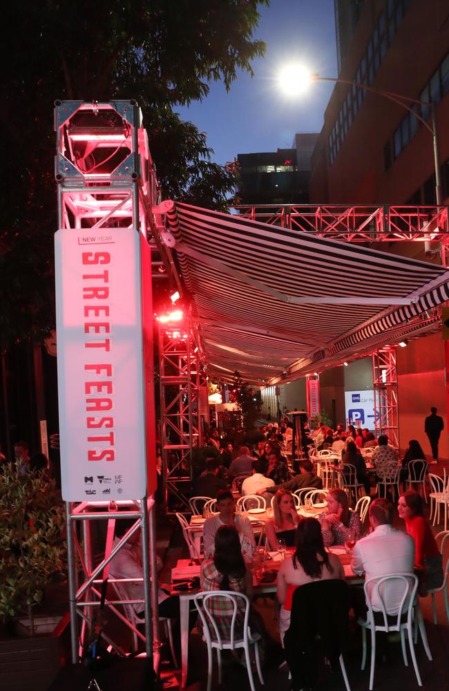 Flinders Lane on New Year’s Eve in Melbourne. Picture: NCA NewsWire/ David Crosling