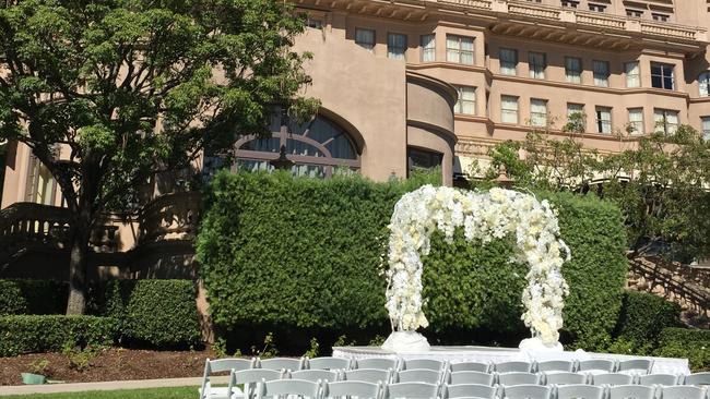 The Langham Hotel in Pasadena: scene of many, many a wedding.