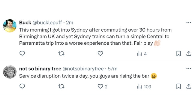 Sydneysiders respond to the announcement from Transport NSW. Picture: Twitter