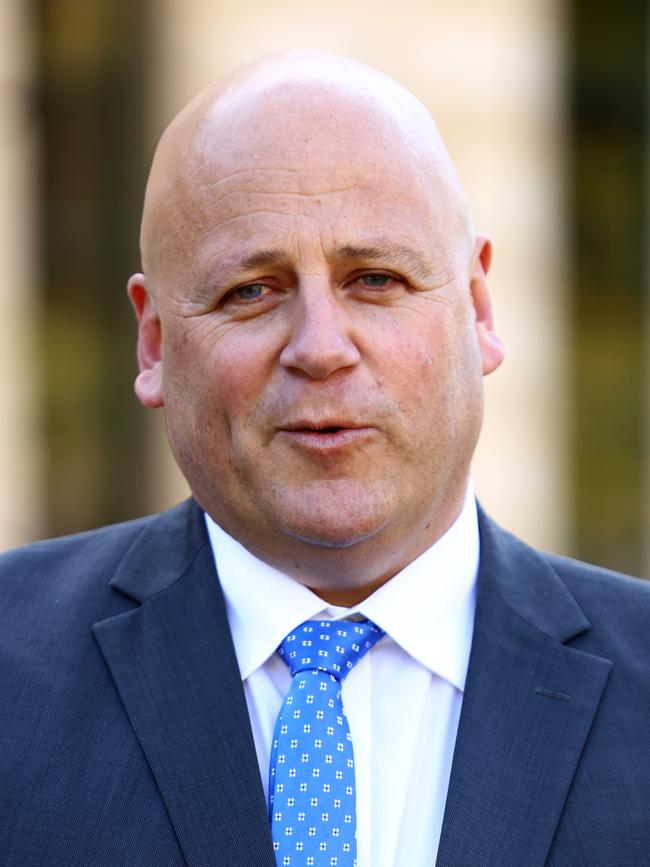 Primary Industries and Regional Development Minister David Basham said the startling figures showed the ban on snapper fishing was needed. Picture: NCA NewsWire/Kelly Barnes