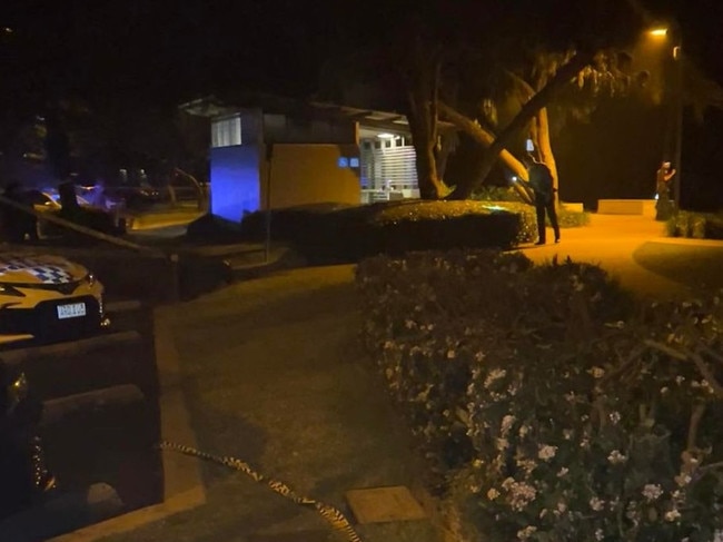 Police at the scene of an alleged wounding after a fight broke out between two men at Bargara on Friday, September 16, 2022