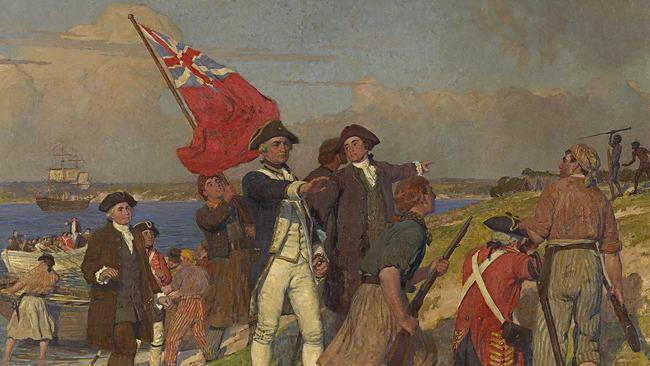 Captain Cook at Botany Bay in 1770. Picture: National Gallery of Victoria, Melbourne