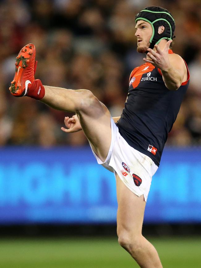 Angus Brayshaw kicks a goal. Picture: Michael Klein