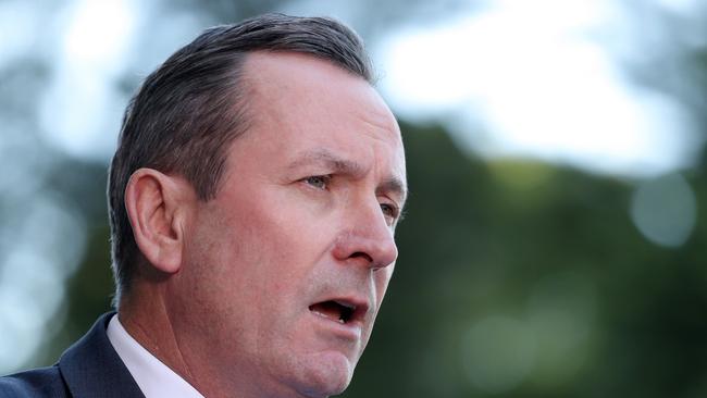 WA Premier Mark McGowan said it was ‘ludicrous that people would somehow suggest it’s better to have outbreaks than to have a state that’s COVID-free’. Picture: Richard Wainwright