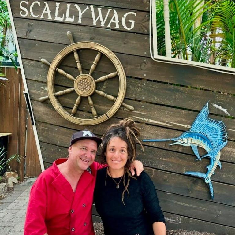 Pete and Kristal Stafford are closing Scallywags Cafe after eight years. Picture: Supplied.