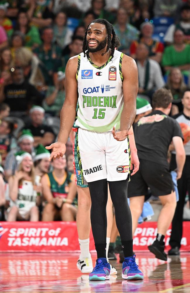 Star import Alan Williams found himself in foul trouble early but the underdog Phoenix would not be denied on Christmas Day. Picture: Steve Bell/Getty Images