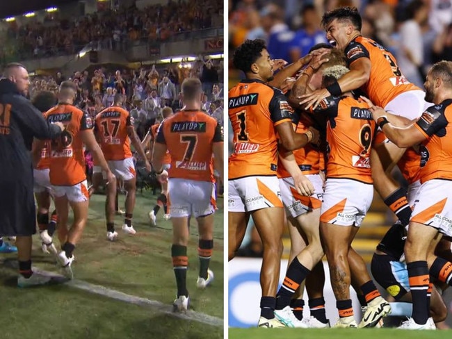 West Tigers fans at Leichhardt Oval. Photos: Fox Sports/Getty Images