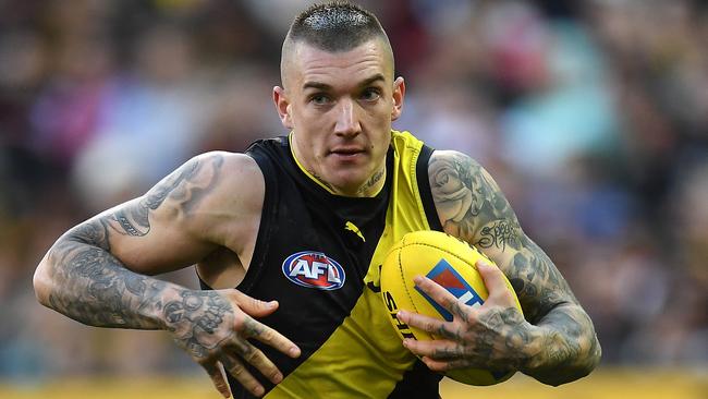 Dustin Martin will remain a Tiger for life. Picture: AAP