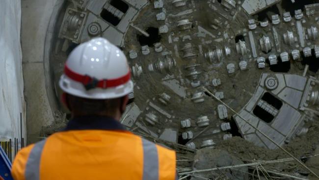 Diggers working on the Metro Tunnel have broken through underground at Parkville and South Yarra. Picture: Supplied