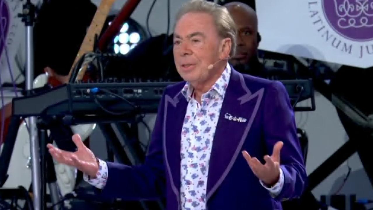 Andrew Lloyd Webber at Party in the Palace Picture: Channel 9