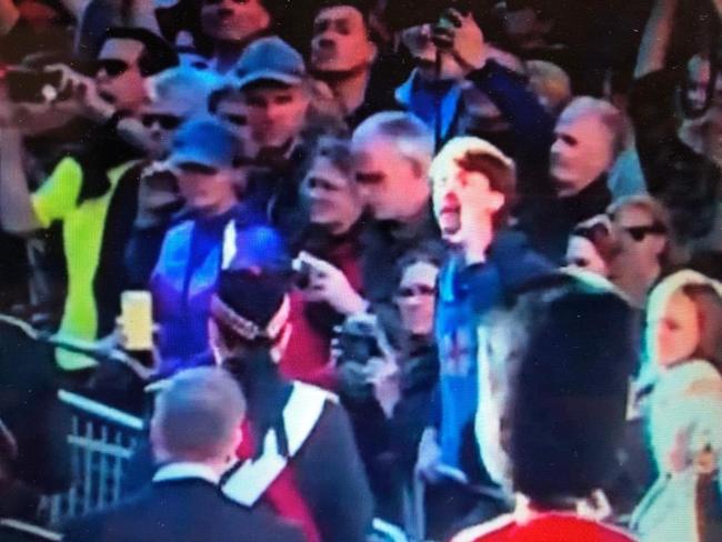 A man wearing a Melbourne City FC hoodie arrested after ‘disturbing the peace’. Picture: Supplied.