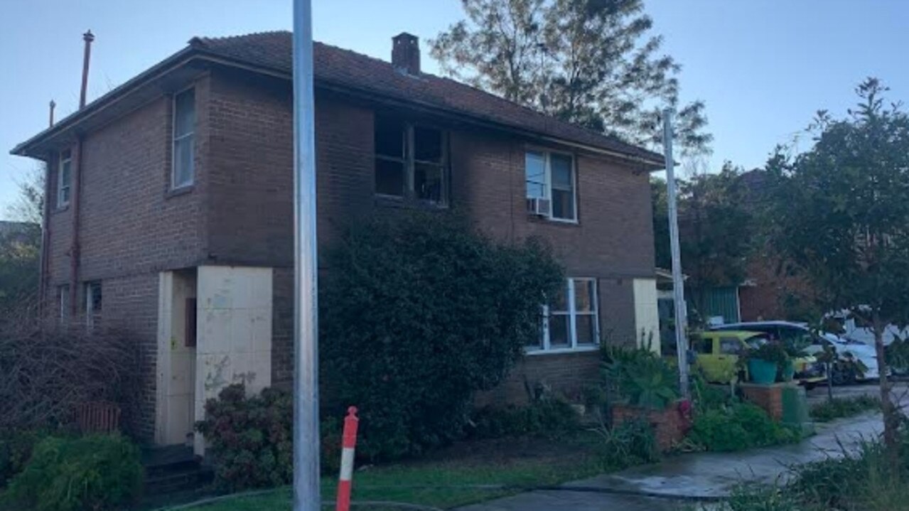 Fire and smoke damage was contained to one home in the two-storey building. Picture: Fire and Rescue NSW