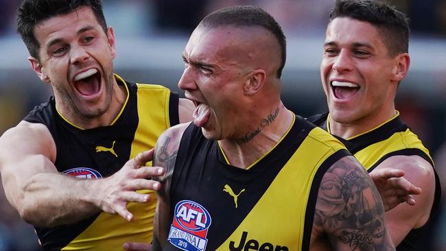 Dustin Martin has a sensational 2019 Grand Final. Picture: AAP Image/Michael Dodge