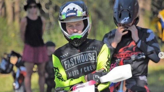 Anthony Gordon, the 16-year-old teen who died at the Queensland Dirt Bike and Long Track titles at Banyo on Monday May 3. Photo: Instagram